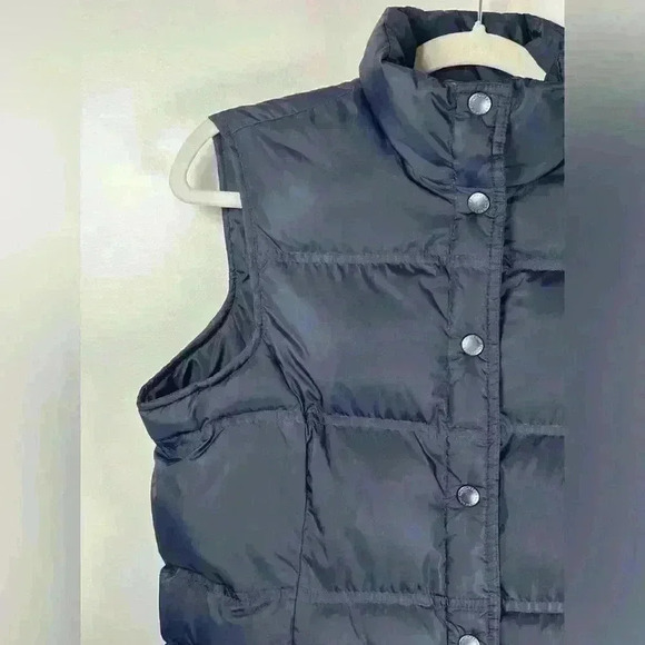 Lands End Warm Cozy Puffer Vest Down Feather Dark Navy Women’s Size Small 6-8 - Picture 10 of 15